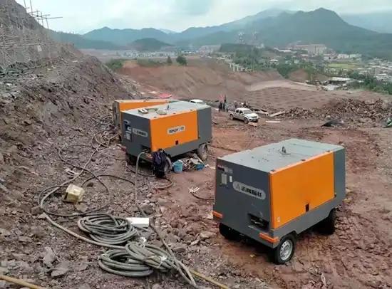 Compresor de tornillo eléctrico portátil