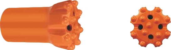 Broca de botón con rosca en T