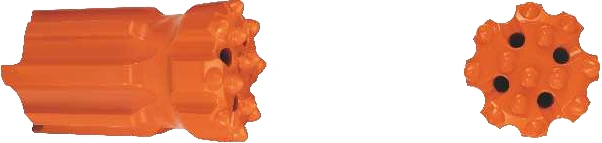 Broca de botón de rosca retráctil